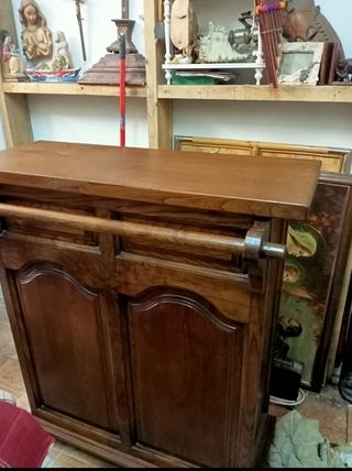 Mueble bar madera maciza