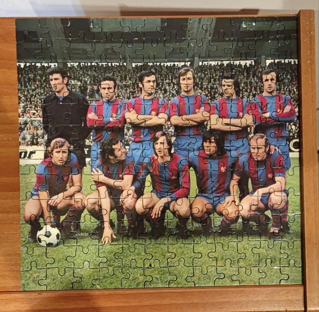 Lote FC Barcelona Retro: Puzzle y Pósters