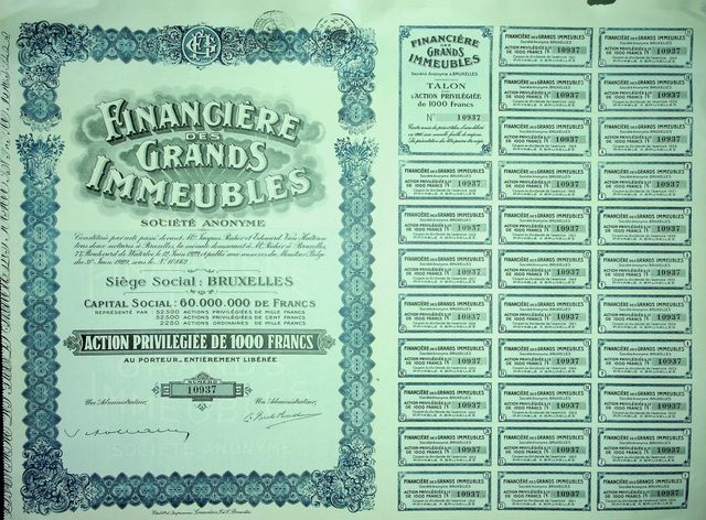 7 certificati azionari mondiali – dal 1897 al 1993