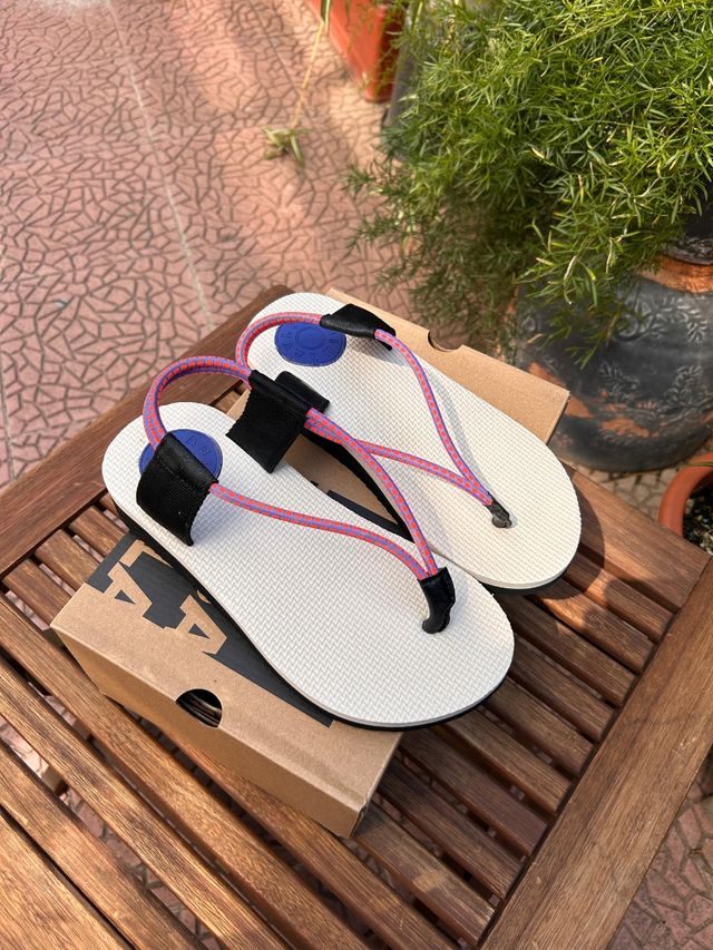 Sandalias Bimba y Lola - Blancas y Rosas