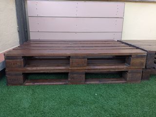 Conjunto muebles terraza palets europeo