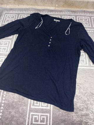 Camiseta azul manga larga - Talla XL