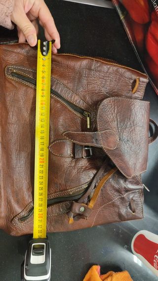 Mochila Marrón Piel