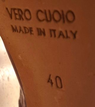 Scarpe Gino Sentell Tg.44 - Marrone/Rosso