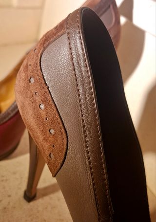 Scarpe Gino Sentell Tg.44 - Marrone/Rosso