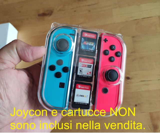 Crystal cover per joycon e cartucce Switch -Nuova