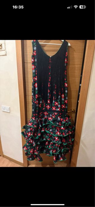 Vestido Flamenca Rojo y Negro