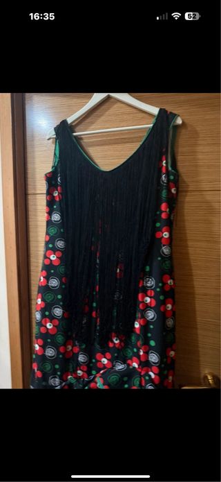 Vestido Flamenca Rojo y Negro