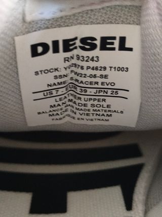 Zapatillas Diesel Talla 39