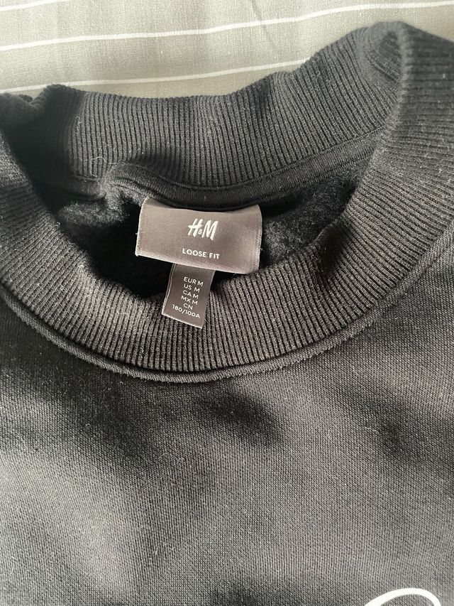 Sudadera negra H&M - Talla M