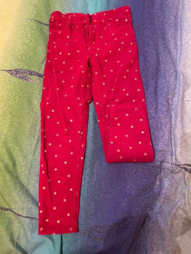 Pantalones pana niña estrellas - 7 años