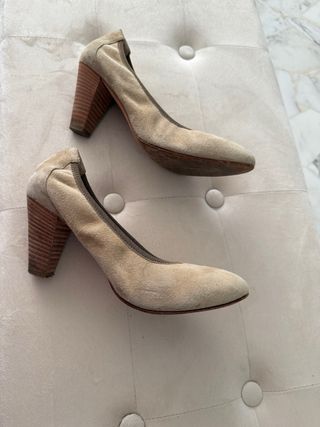 Calpierre Décolleté Scamosciate Beige 37