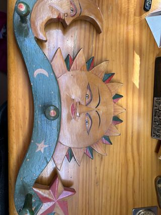 Perchero Sol Luna - Madera