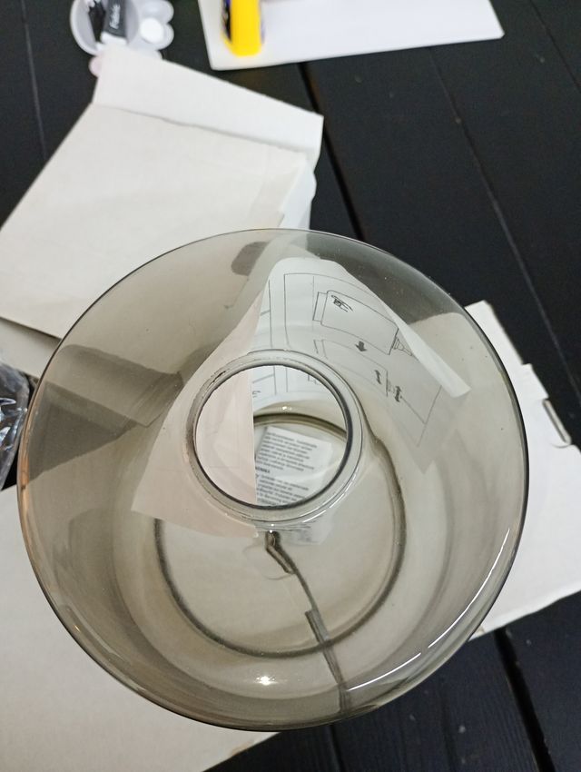 KLOVAN pantalla cristal de lámpara ikea tulipa