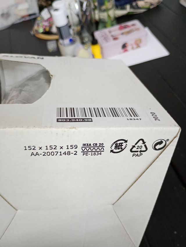 KLOVAN pantalla cristal de lámpara ikea tulipa