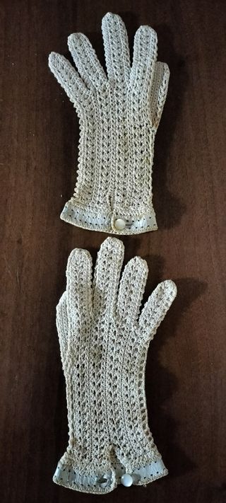 Guanti ad uncinetto ,vintage