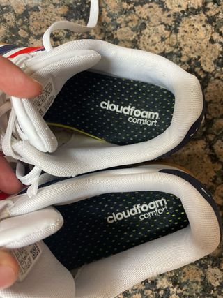 Zapatillas Adidas - Blancas y Azules