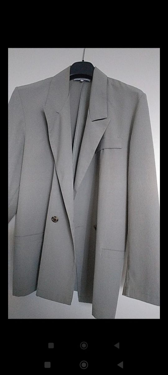 Giacca doppiopetto beige vintage