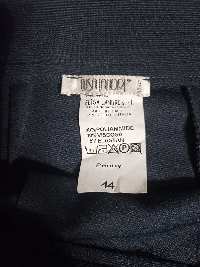 Pantaloni eleganti donna blu Elisa Landri