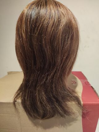 Cabeza maniquí pelo natural 12cm 