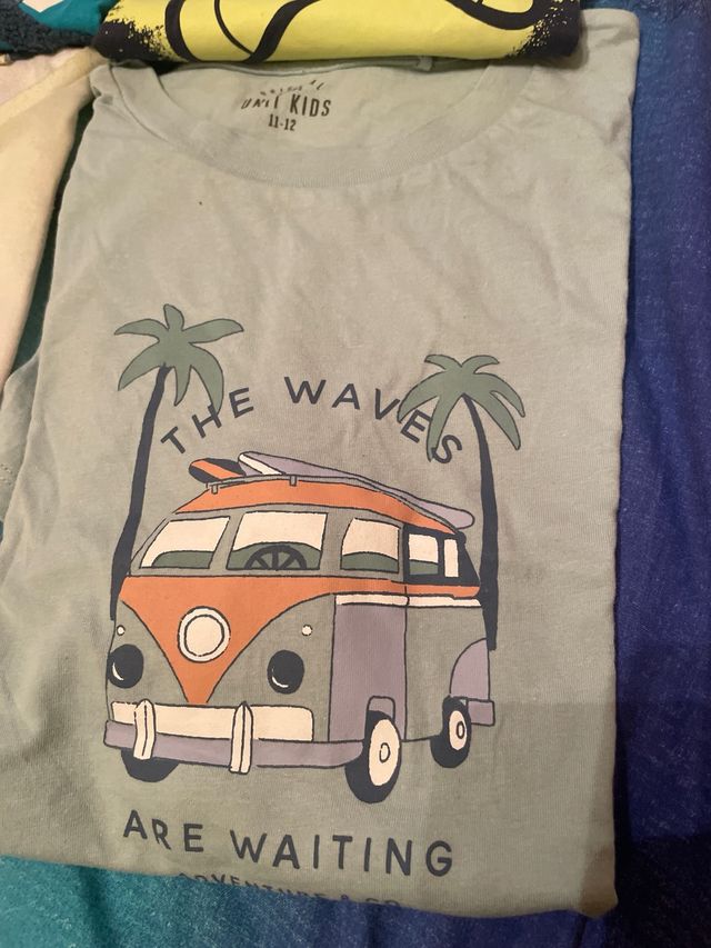 lote 4 Camisetas nanga corta Niño 12 años