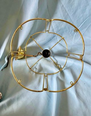 Lampara Techo Vintage Dorada Acristalada