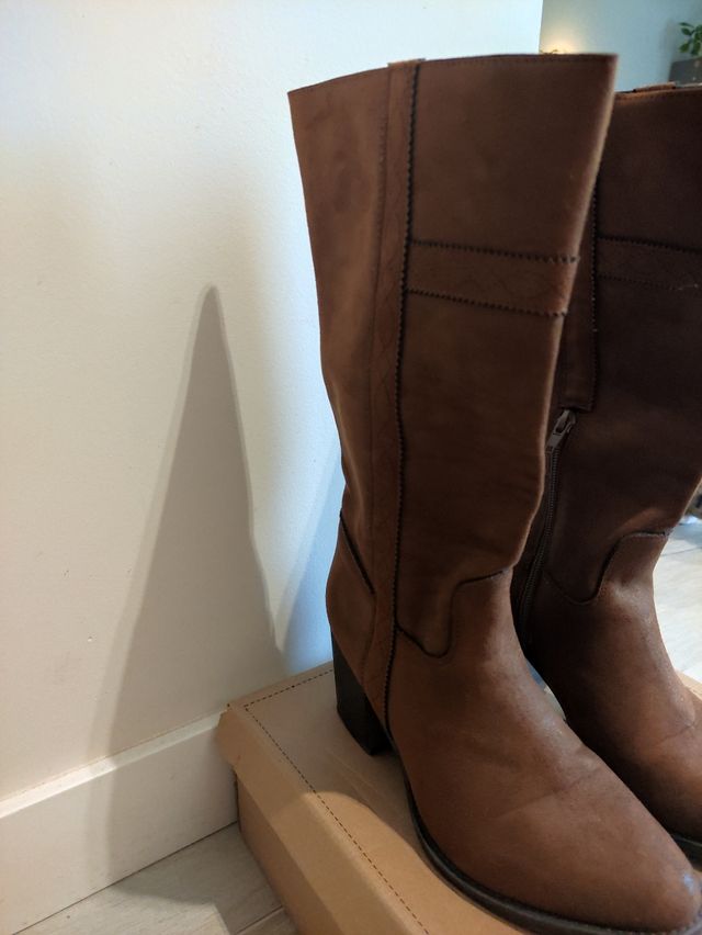 Botas Marrón cuero - Talla 38