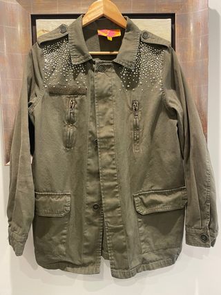 Chaqueta militar con brillos - Talla M