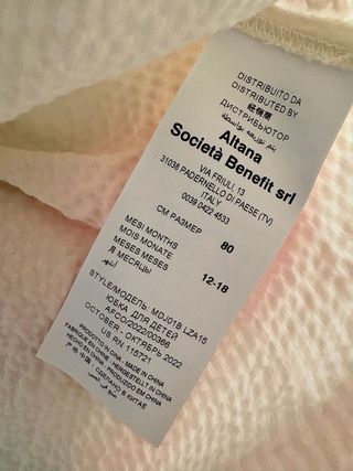 Abito Moschino bimba 12-18 mesi