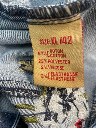 Chaqueta vaquera bordada con pedreria - Talla 42 