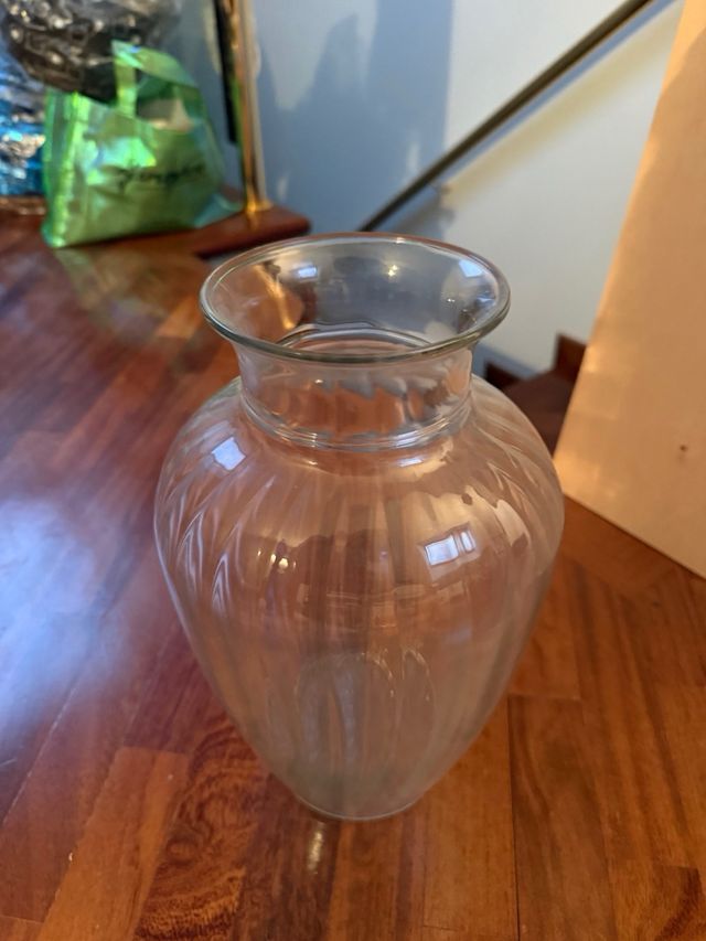 Vaso vetro trasparente