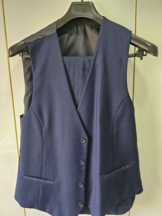 Traje azul hombre 3 piezas