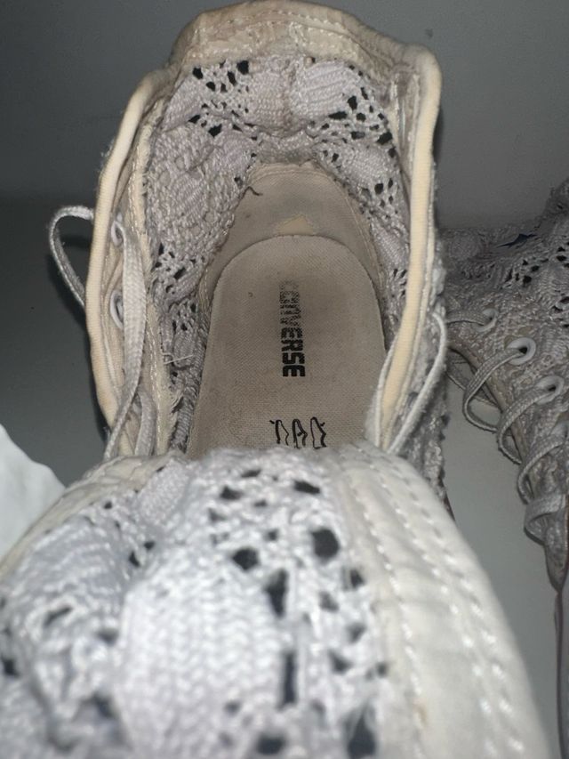 Converse merletto crochet pizzo uncinetto