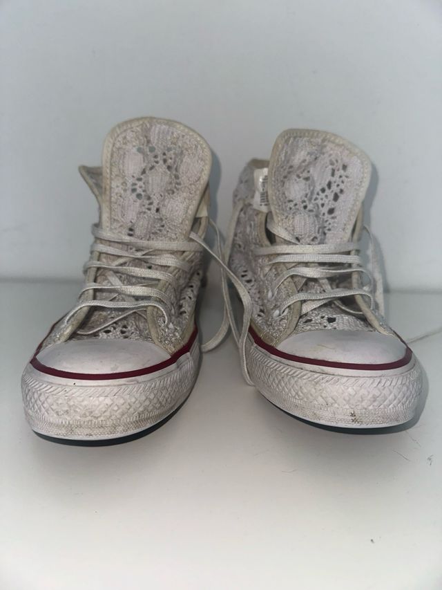 Converse merletto crochet pizzo uncinetto