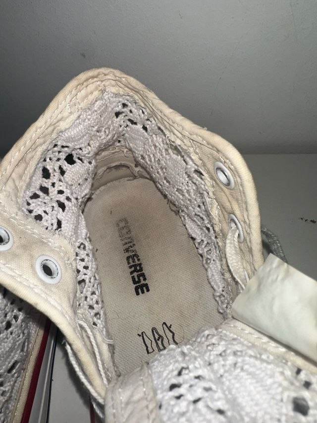 Converse merletto crochet pizzo uncinetto