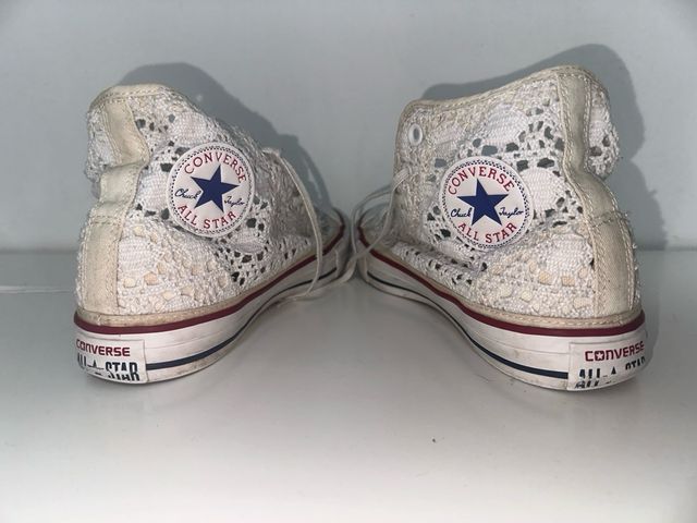 Converse merletto crochet pizzo uncinetto