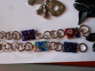 Set/Lotto charms,catene,fili metallo per bigiotter