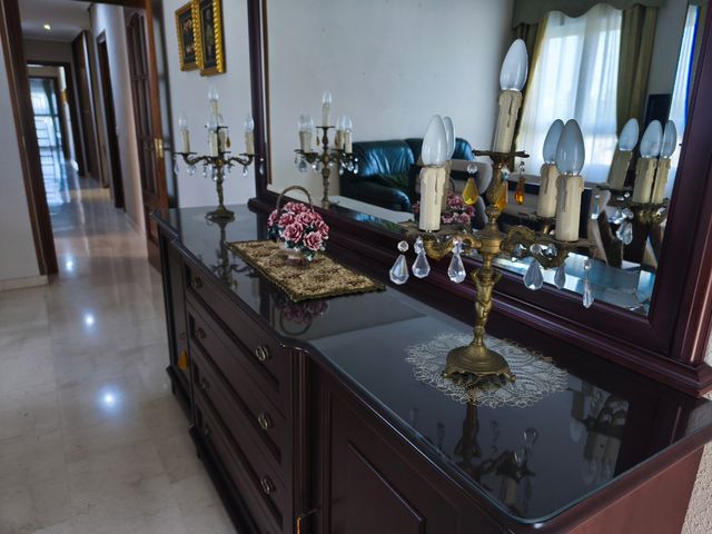 Candelabros antiguos con cristales