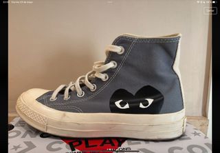 Converse CDG grises - Talla 40