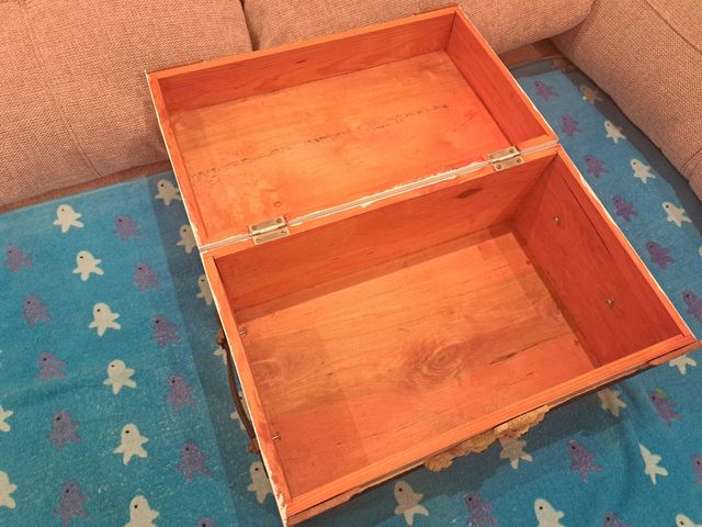 Baúl madera infantil con osos