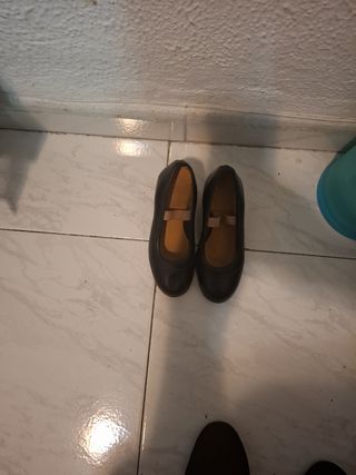 Zapatos baile flamenco niña - negros