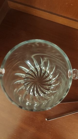 Cubitera cristal con pinzas