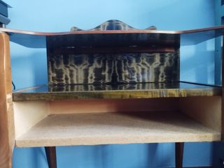 Comodini vintage legno scuro