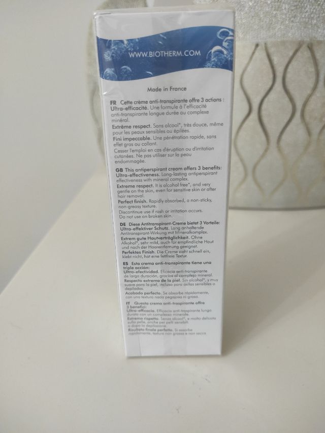 Biotherm Deo Pure: Crema antitranspirante