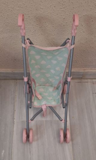 Carrito Muñeca Plegable Rosa