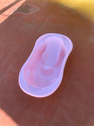 Bañera bebé rosa