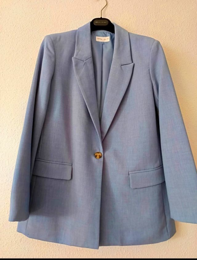Blazer azul claro mujer - Talla 40-42