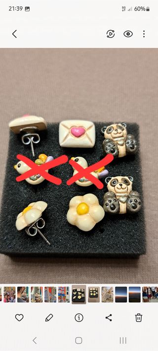 Orecchini Thun vintage 6pz