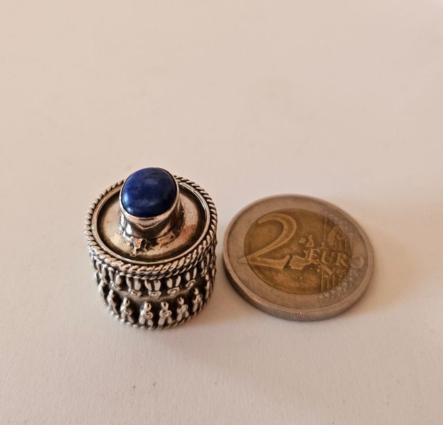 Caja pastillas plata lapislázuli