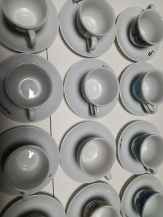 16 Tazzine caffè con piattino. Art caffè